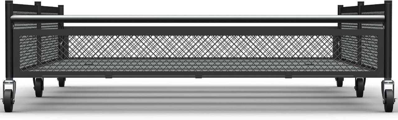 Under Bed Storage with Wheels – XXL 65L Metal Frame Rolling Bin - 31.5"x23.6